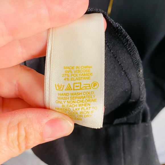 Kate Spade Black Classic Sheath Dress Waist Bow Detail Size 6 Minimalist‎ - Picture 8 of 8